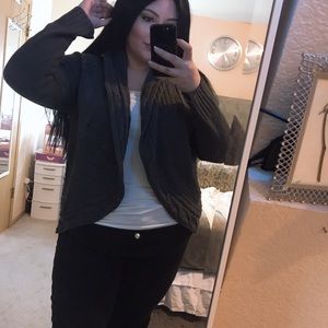 Plus size knit cardigan